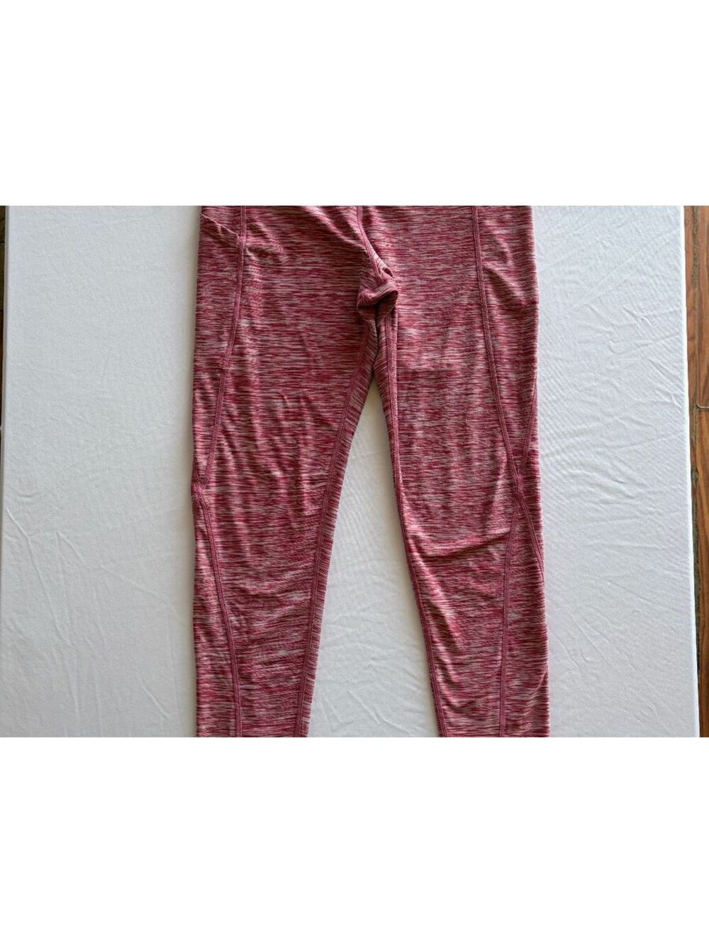 MPG Mondetta Performance Gear Women’s Medium Pink Space Dye Athletic Leggings